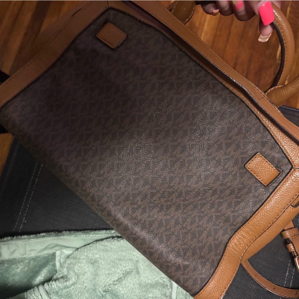 Michael Kors Brown and Tan Tote Bag